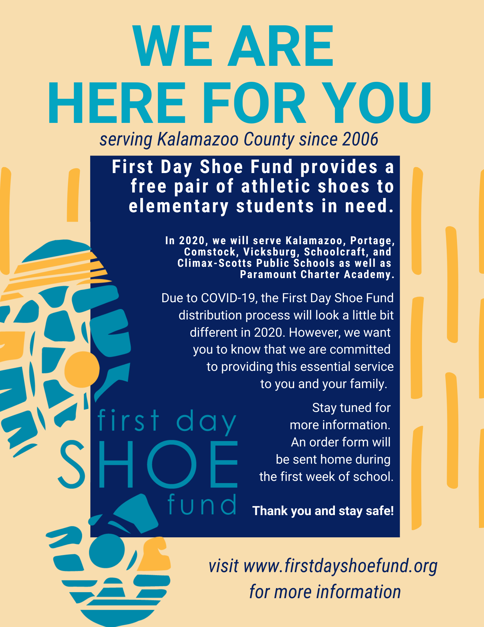 FDSF Will Continue to Serve Kalamazoo County - First Day Shoe Fund