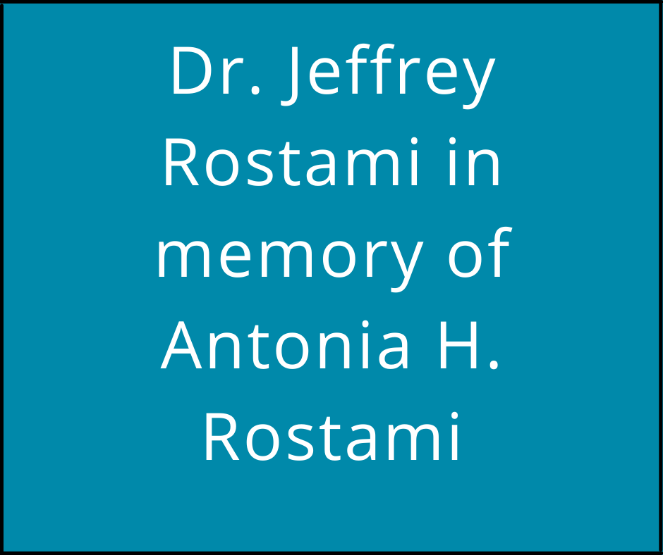 Dr jeffrey rostami in memory of antonio h rostami.